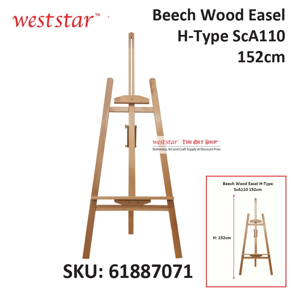 Beech Wood Easel H-Type ScA110 152cm (61887170)