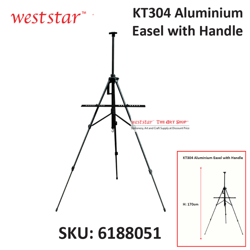 KT304 Aluminium Easel with Handle (6188051)