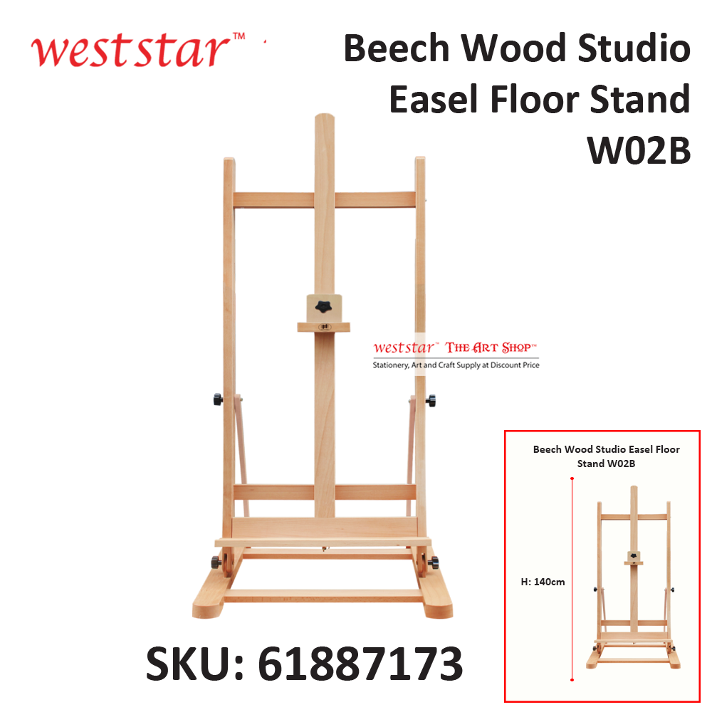 Beech Wood Studio Easel -Floor Stand W02B (61887173)
