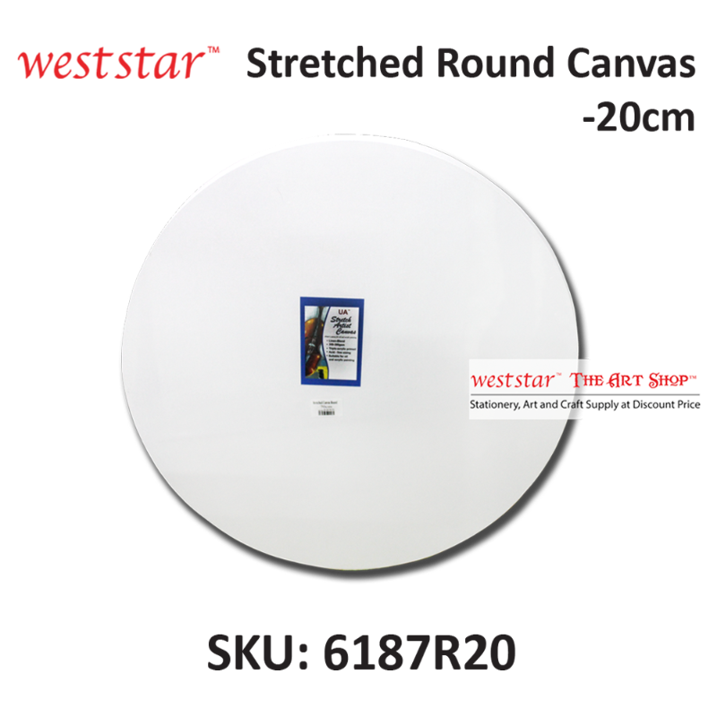 Stretched Canvas (Primed) - Linen Blend | ROUND