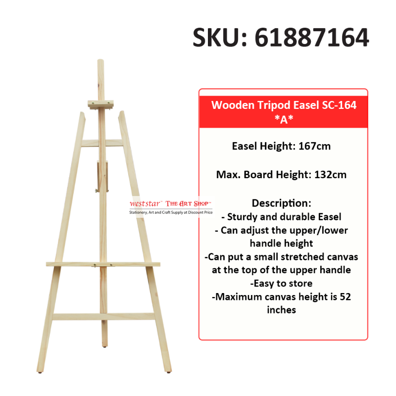Wooden Tripod Easel SC-164 *A*