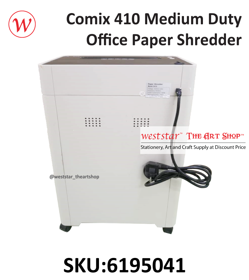 Comix 410 Medium Duty Office Paper Shredder