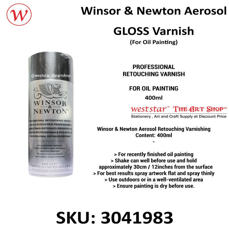 Winsor & Newton Aerosol Retouching Varnish 400ml