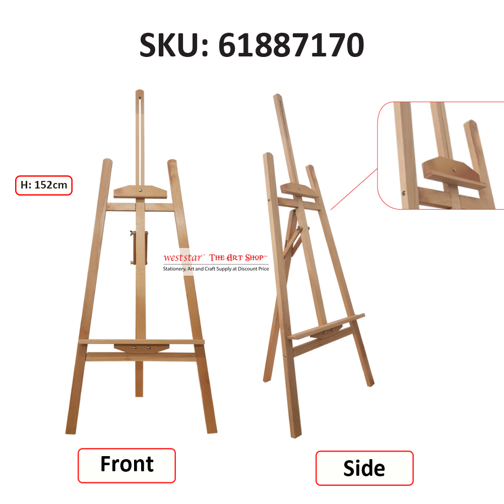 Beech Wood Easel H-Type ScA110 152cm (61887170)