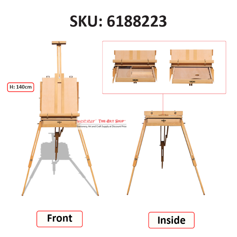 Sketch Box Easel-HX-3D / French Easel (6188223)