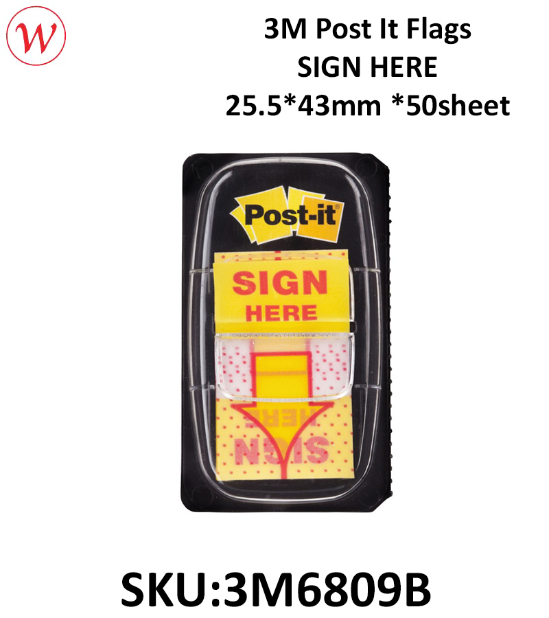 3M Post It Flags SIGN HERE - 25.5*43mm *50sheet