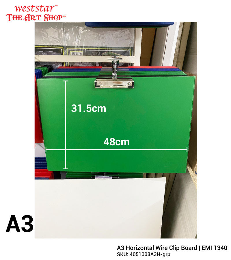A3 Wire Clip Board (EMI 1340) | Horizontal
