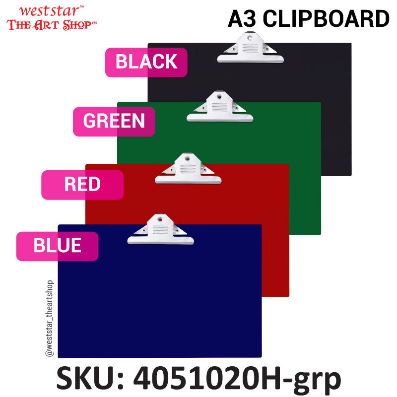 A3 Clipboard - Jumbo Clip | Horizontal