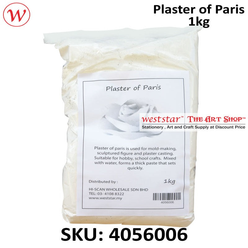 Plaster of Paris - 1kg / 1kg / 25kgs +-