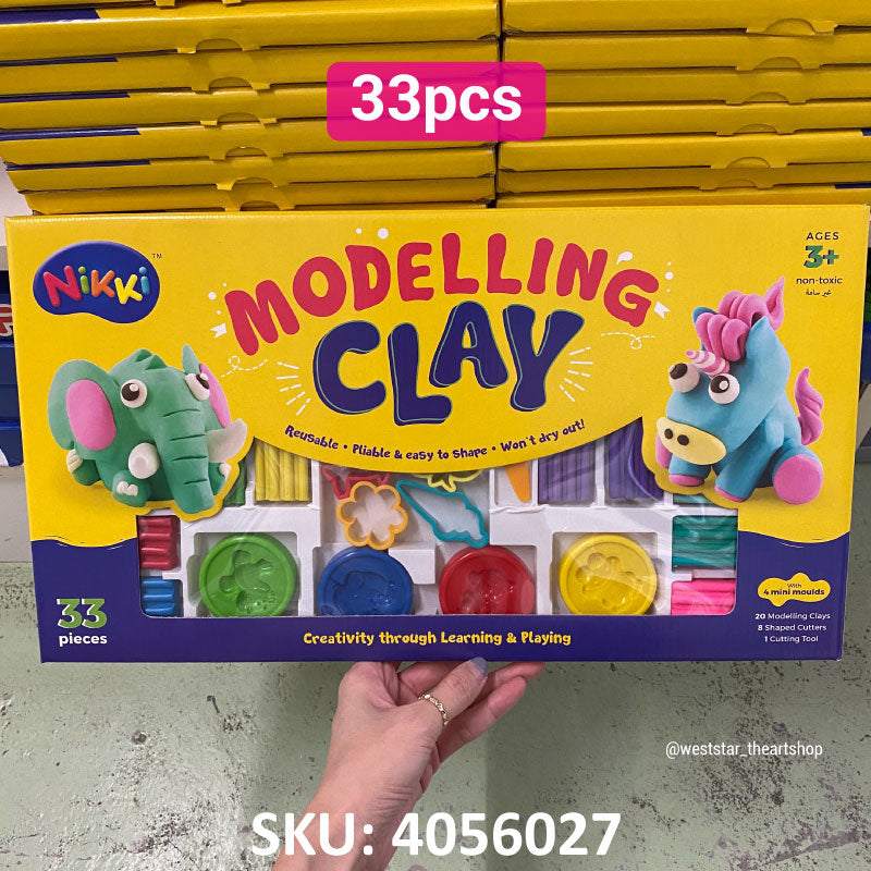 Nikki Fun Clay , Plasticine Set (LS-51) | 33pcs