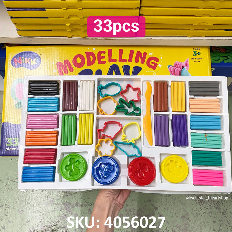 Nikki Fun Clay , Plasticine Set (LS-51) | 33pcs