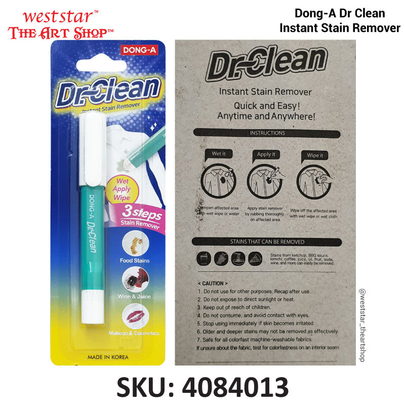 Dr Clean Instant Stain Remover (Remove stains from food, wine, juice, makeup, cosmetics etc)