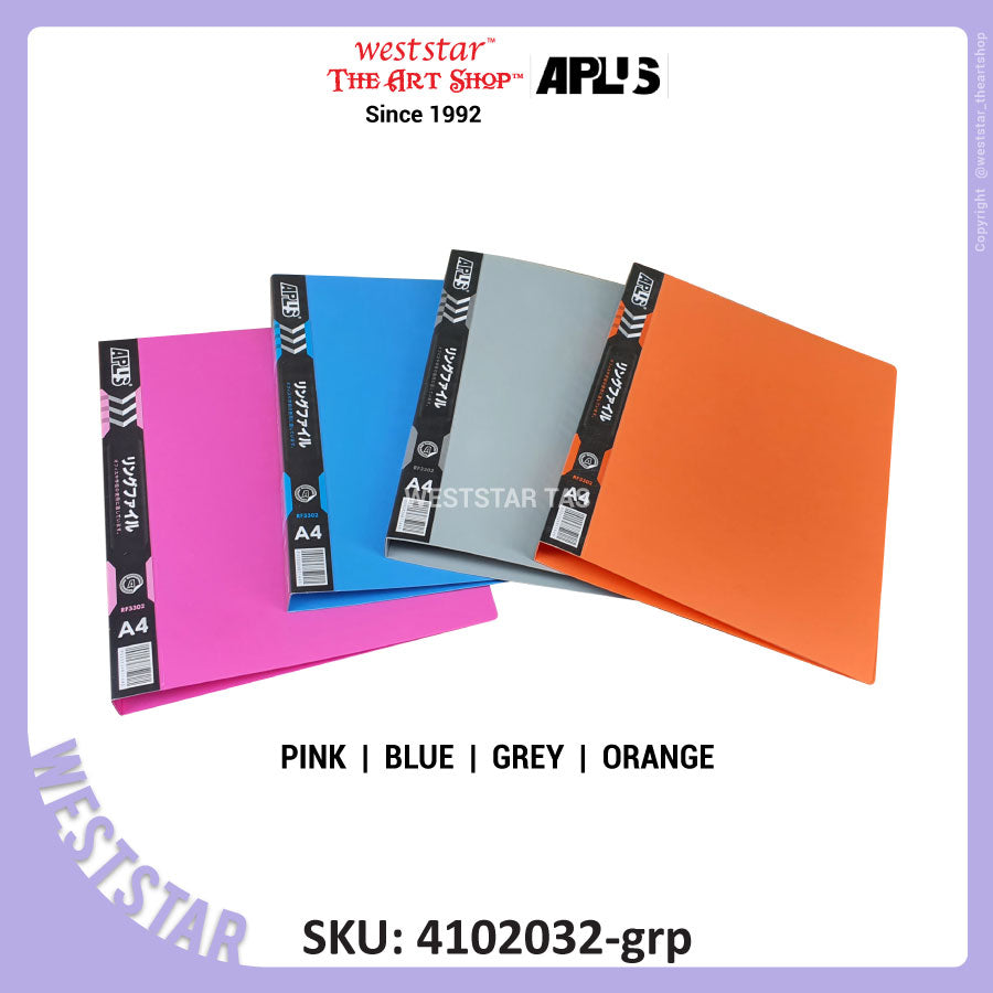 A4 PVC Ring File, 2 Ring Binder (RF-3302)- Send color randomly