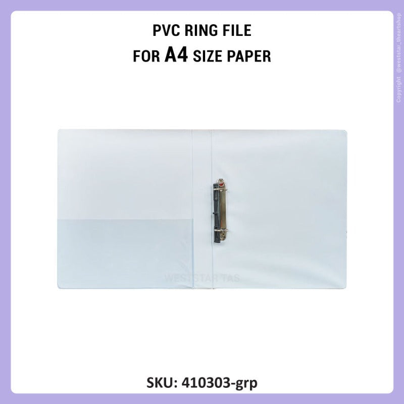 K2 A4 2D PVC Ring File 2D File 25mm, 40mm 50mm, 65mm