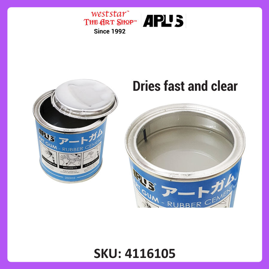 Aplus Art Gum Rubber Cement (250ml)