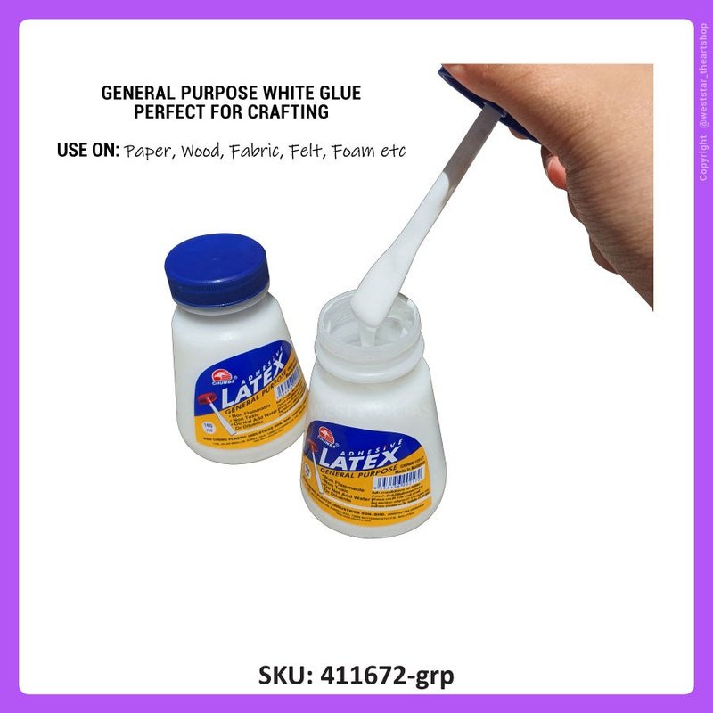 Chunbe Latex Glue Chunbe Latex White Glue Chunbe White Glue (1125LT / 1126LT) General Purpose 160ml / 1000gm