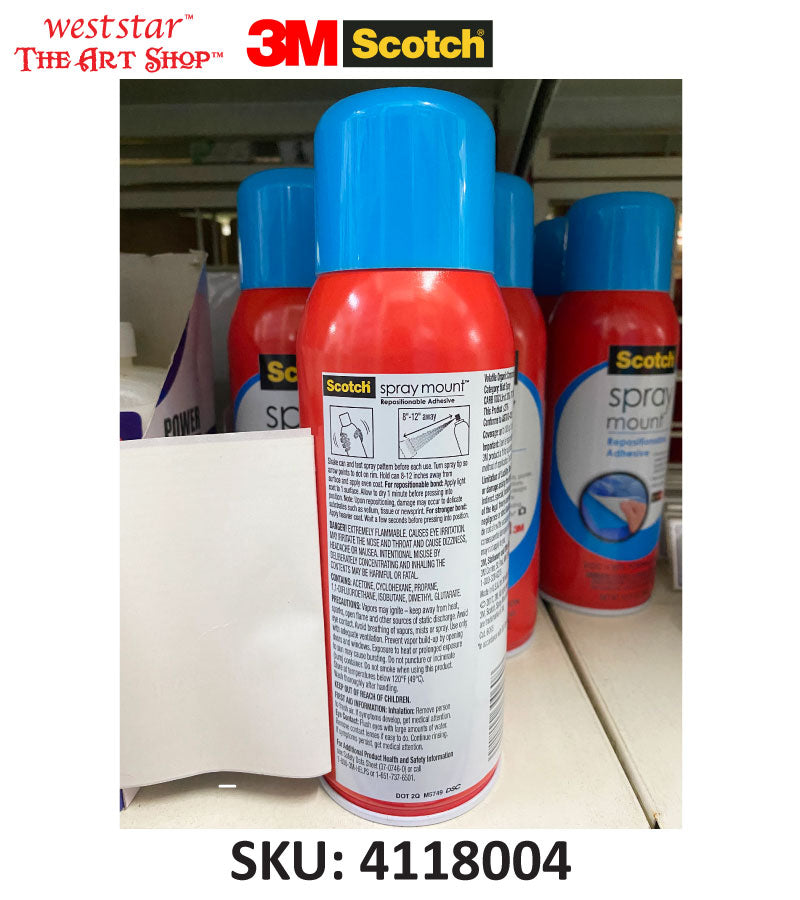 3M Scotch Spray Mount (6065) - Repositionable Adhesive