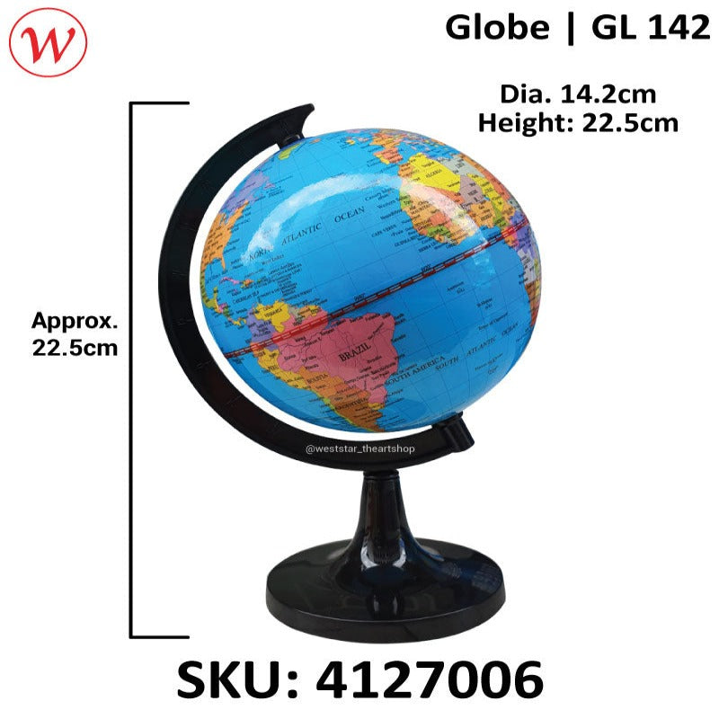 Rotary Globe with Plastic Stand