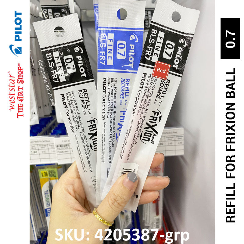 Pilot Refill for FriXion Ball Erasable Pen - 0.7 | Black , Blue , Red