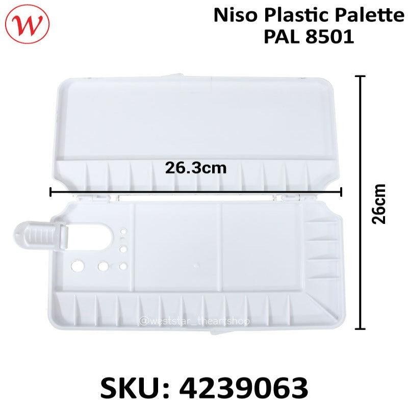 Niso PAL 8501 Plastic Folding Painting / Mixing Palette | 29 + 3 Wells
