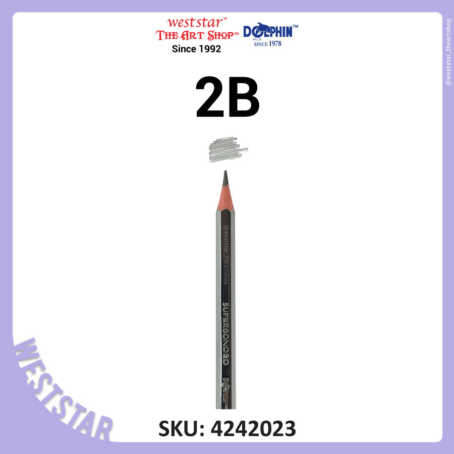 Dolphin Platinum 2B Pencil (DOL-PT2B14) | 12 + 2pcs