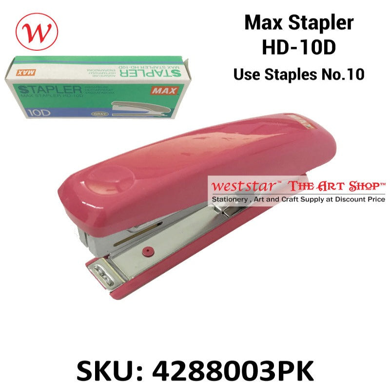 MAX HD-10 D Stapler | Use No.10 Staples