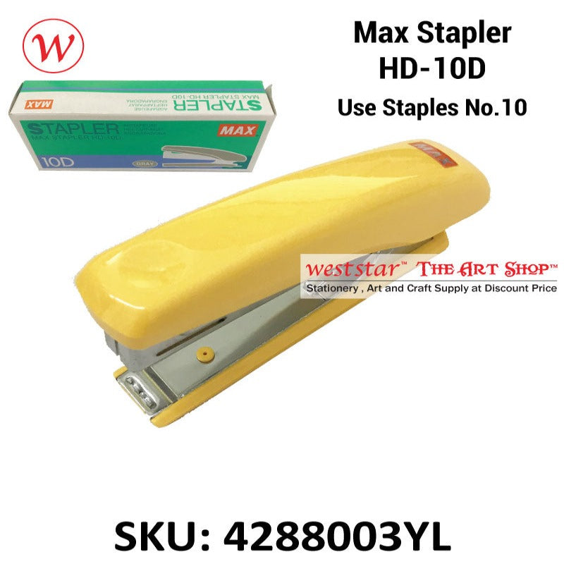 MAX HD-10 D Stapler | Use No.10 Staples