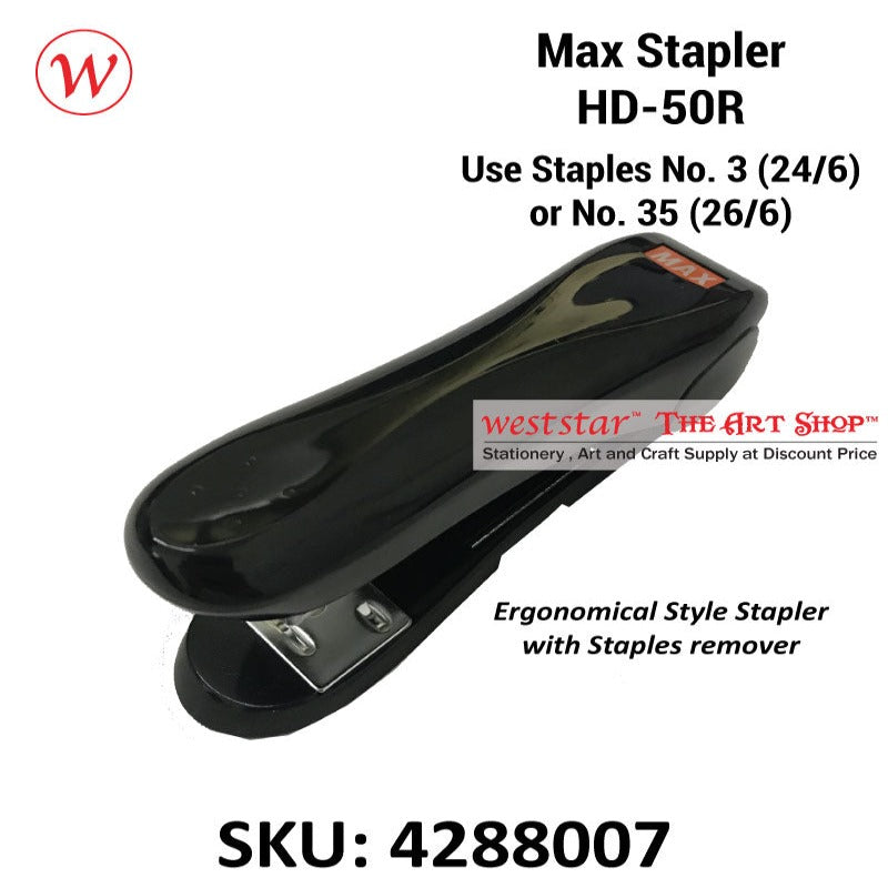 Max Stapler HD50R, HD-50R Stapler (Use No. 3 or No.35 Staples) (2-30sheets)