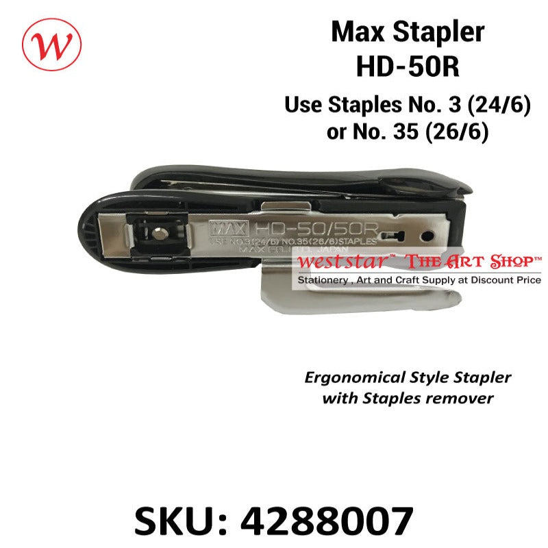 Max Stapler HD50R, HD-50R Stapler (Use No. 3 or No.35 Staples) (2-30sheets)