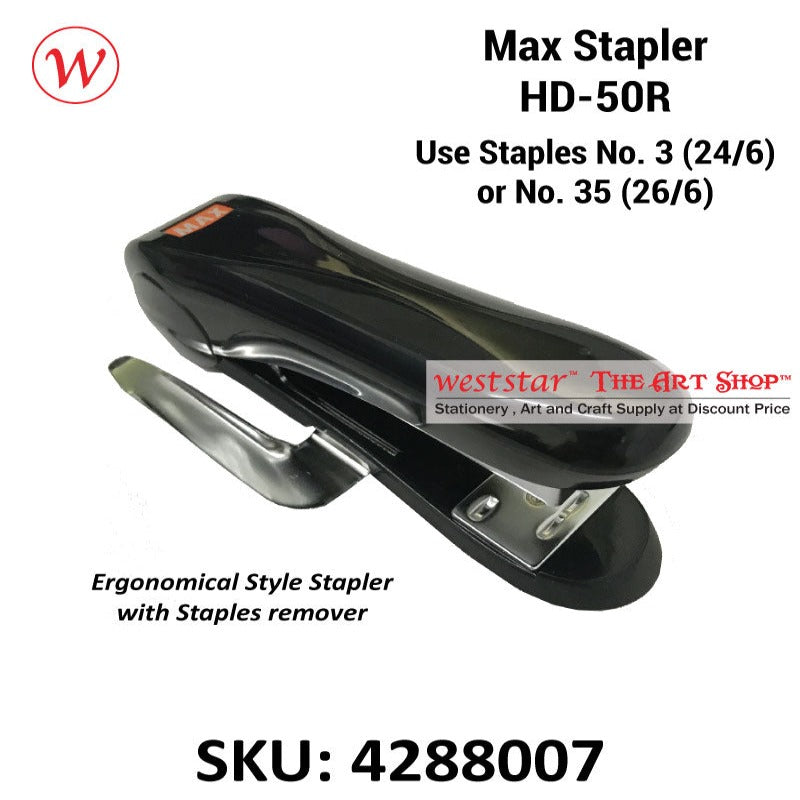 Max Stapler HD50R, HD-50R Stapler (Use No. 3 or No.35 Staples) (2-30sheets)