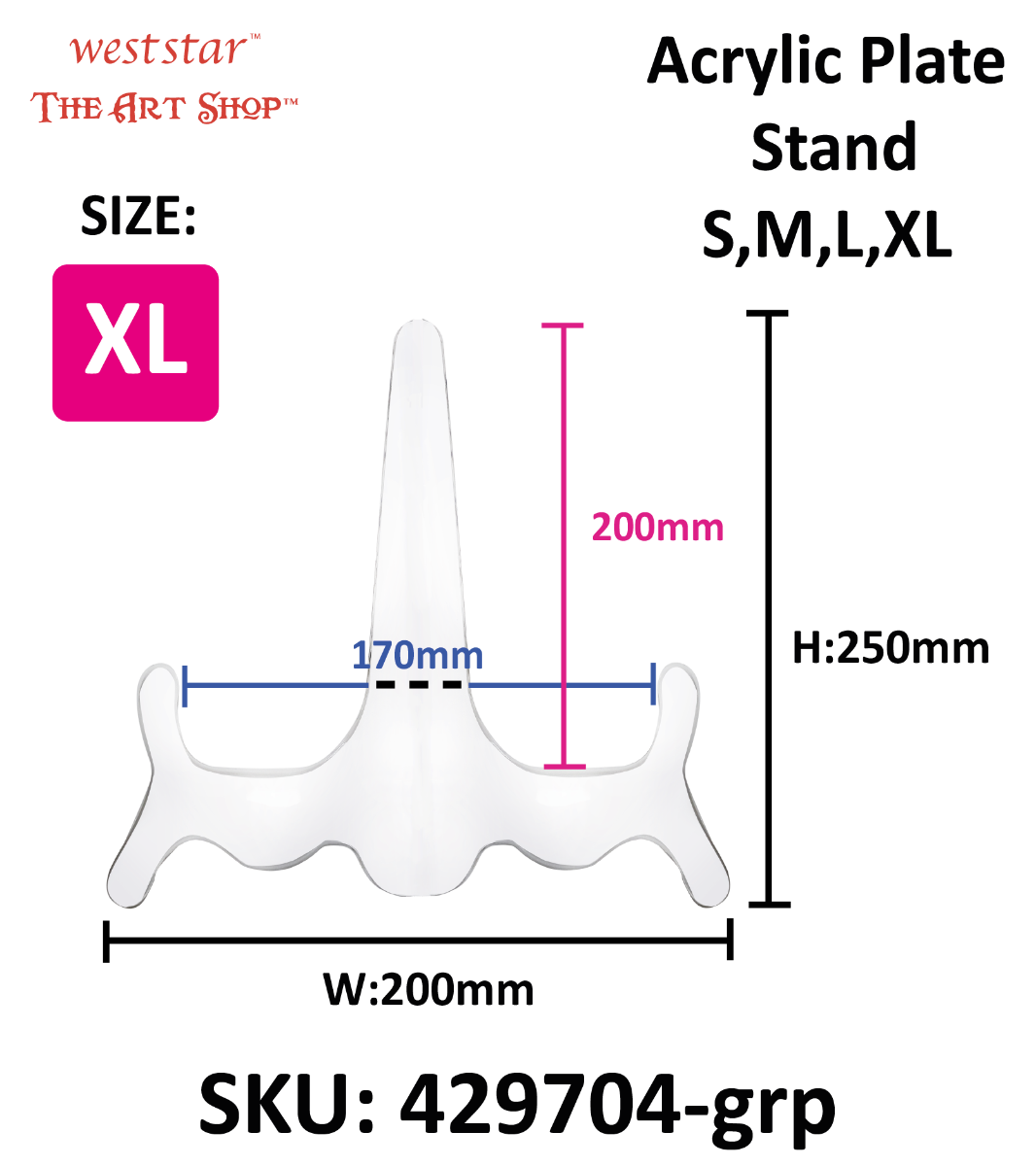 Acrylic Plate Stand 3mm | grp