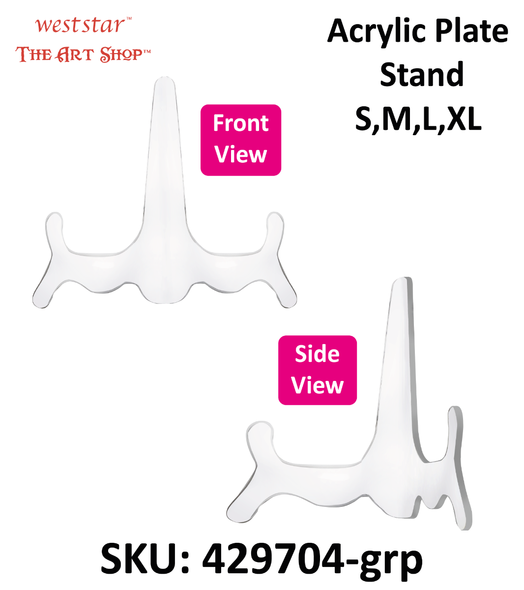 Acrylic Plate Stand 3mm | grp