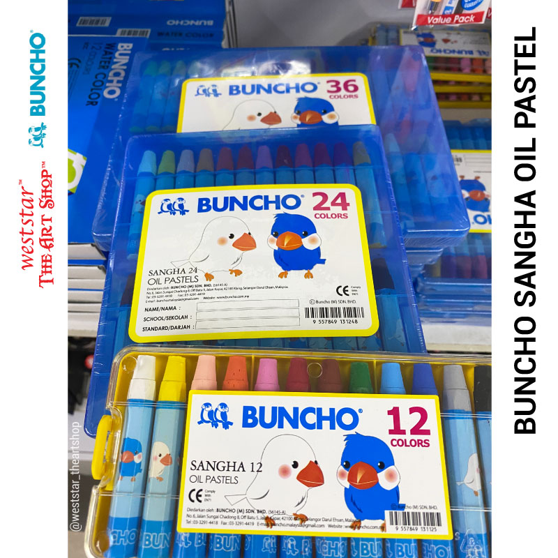 Buncho SANGHA Oil Pastel, Buncho Oil Pastel (12, 24, 36colors)