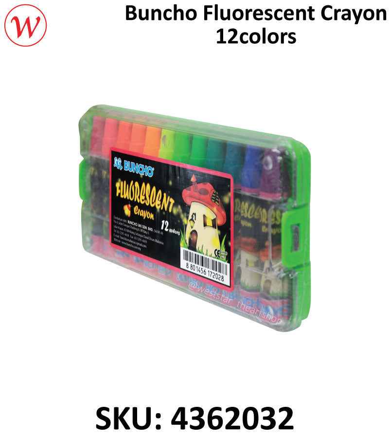 Buncho Flourescent Crayon 12colors