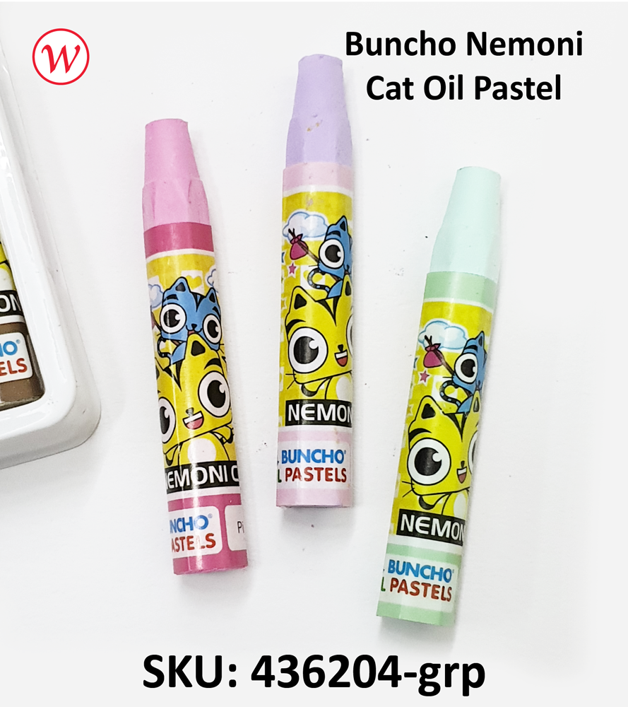 Buncho Nemoni Cat  Oil Pastel