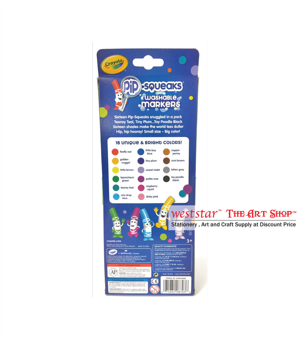Crayola PIP Washable Marker 16pcs
