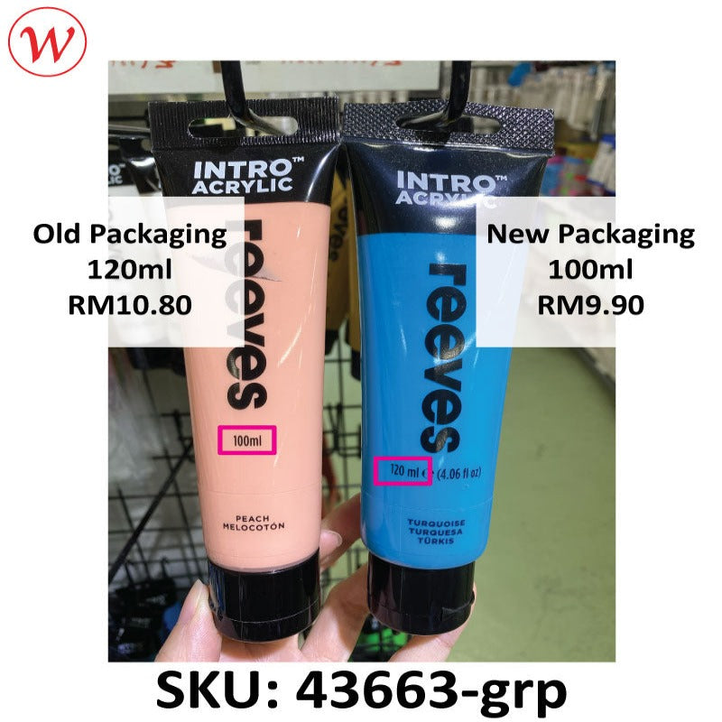 Reeves Acrylic Paint | 100ml / 120ml
