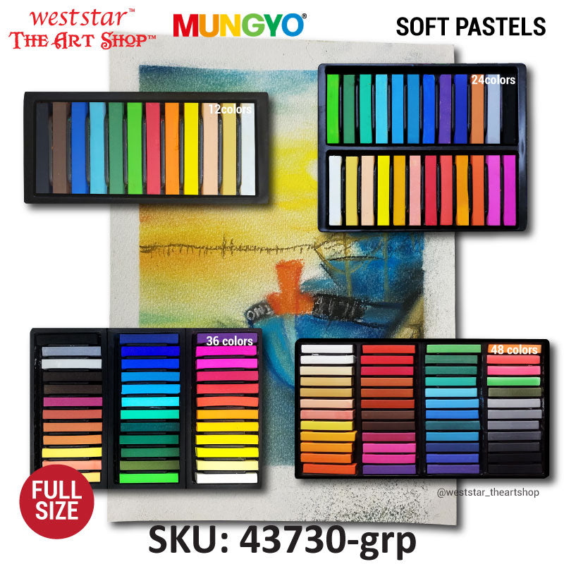 Mungyo Soft Pastel Set (MP) - Full Size | 12, 24, 36, 48colors