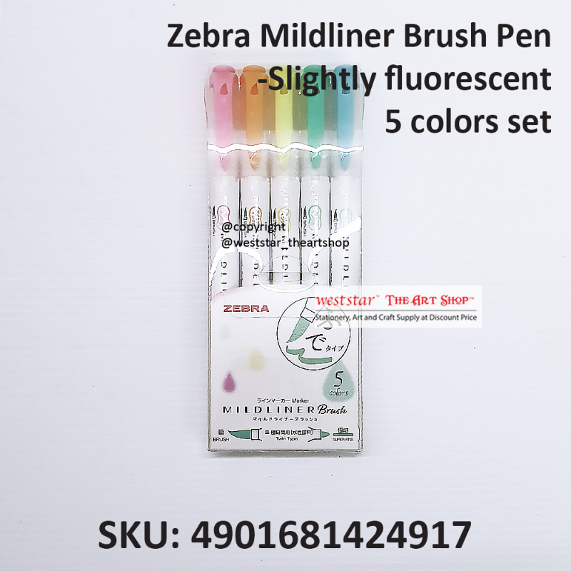 Zebra Pens Mildliner Brush Pen Sets