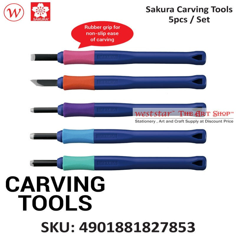 Sakura Carving Tools Set | 5pcs
