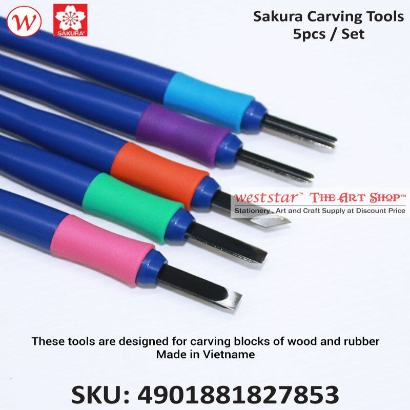 Sakura Carving Tools Set | 5pcs