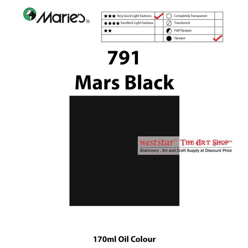 Marie's Oil Color, Oil Paint 170ml - SIngle Tube (>50 colors)