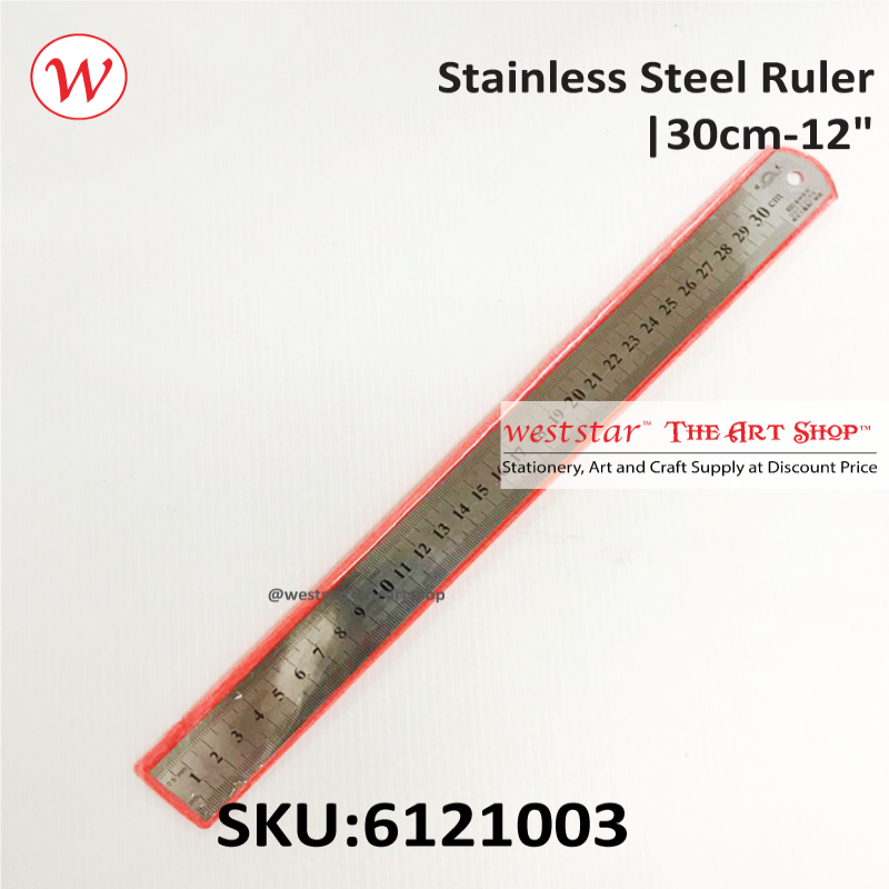 Stainless Steel Ruler |30cm-12"