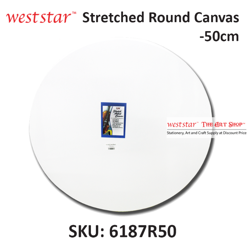 Stretched Canvas (Primed) - Linen Blend | ROUND