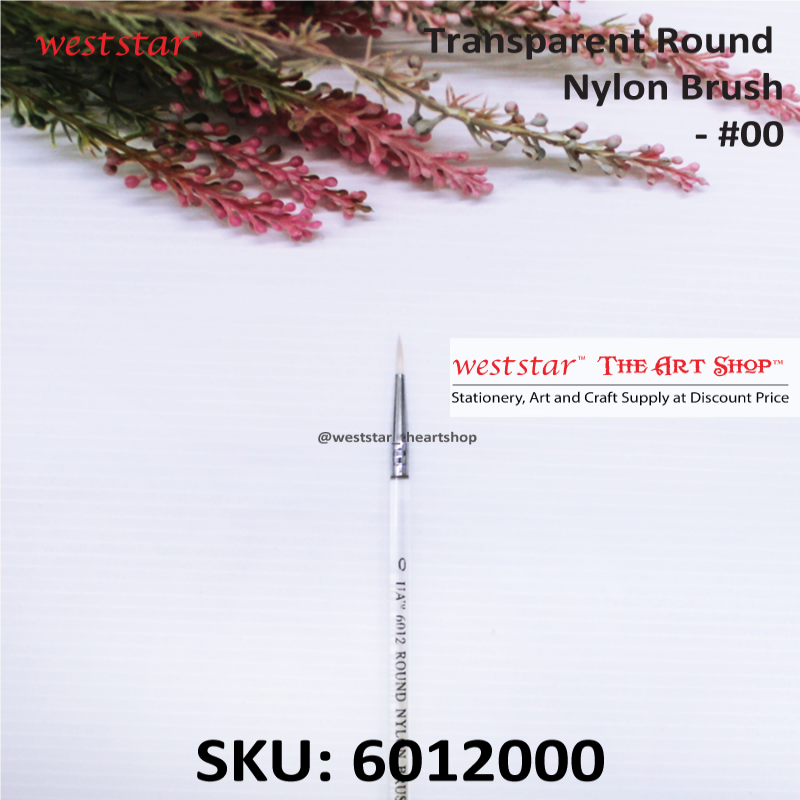 Weststar Transparent Round Nylon Brush