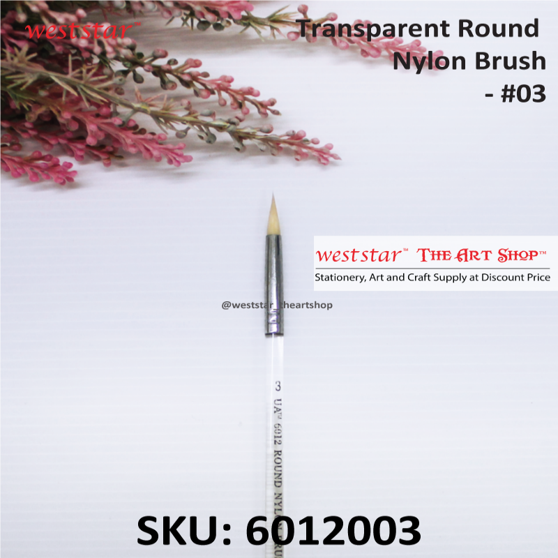 Weststar Transparent Round Nylon Brush