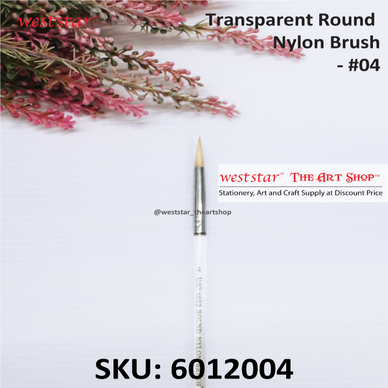 Weststar Transparent Round Nylon Brush