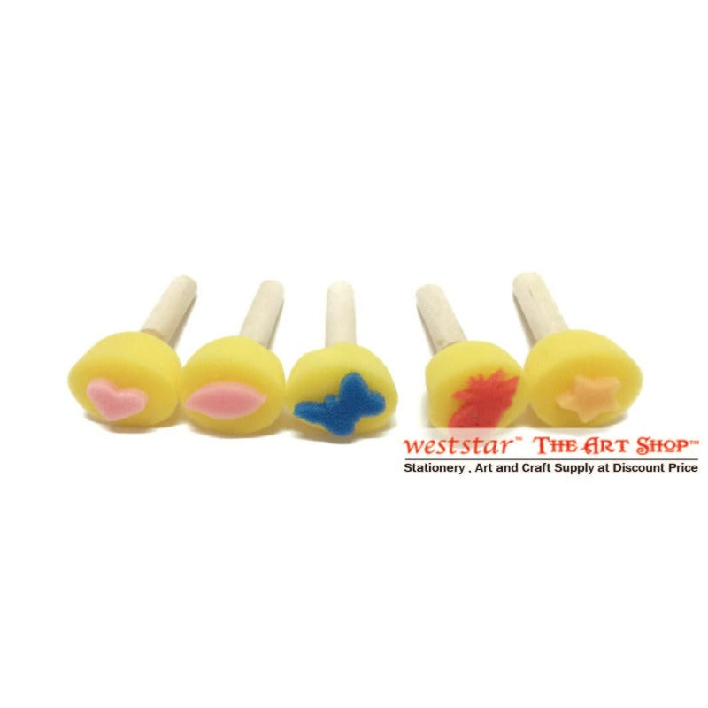 Sponge Brush -Stamp 5pcs/set