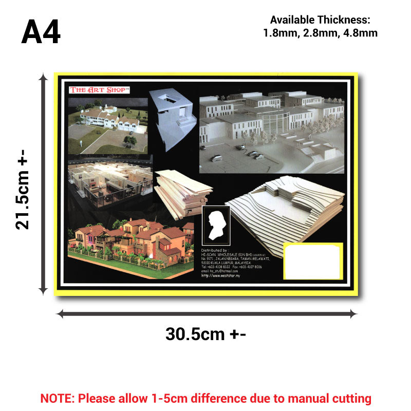 PVC Model Board , Modeling Board for Scale Model Building | Architecture