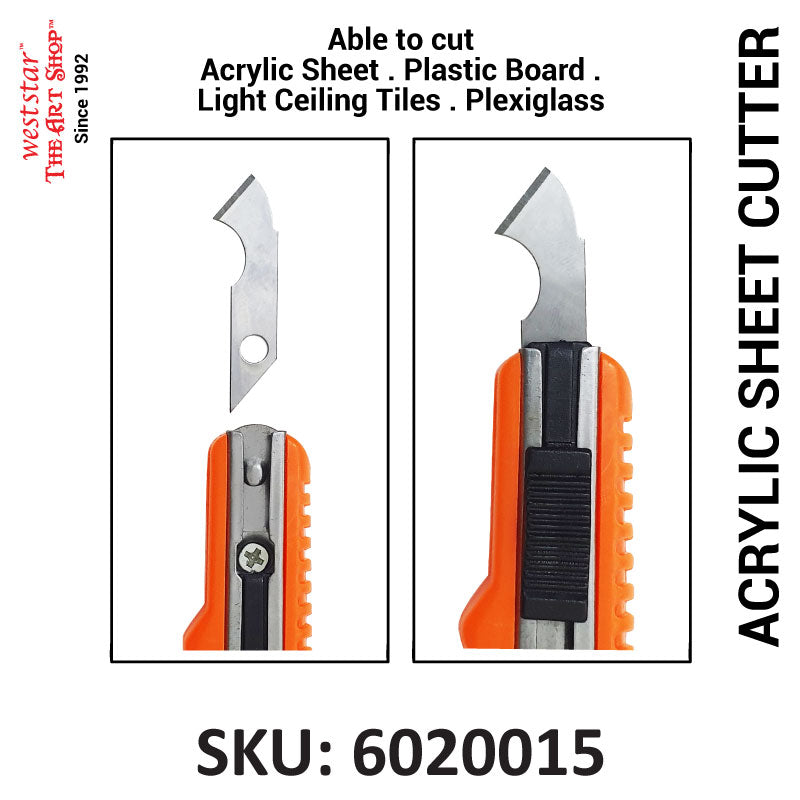 Weststar Acrylic Sheet Cutter , Plastic Cutter (comes with 1 blade)